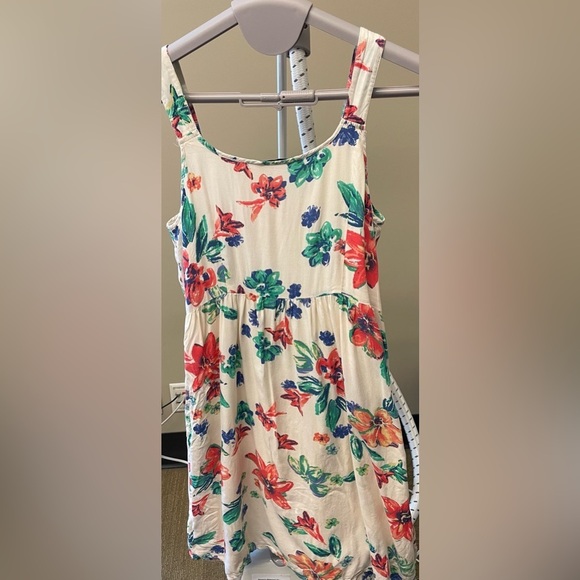 Tu brand Floral printed cotton viscose dress with pockets women’s size 10 - Picture 4 of 7